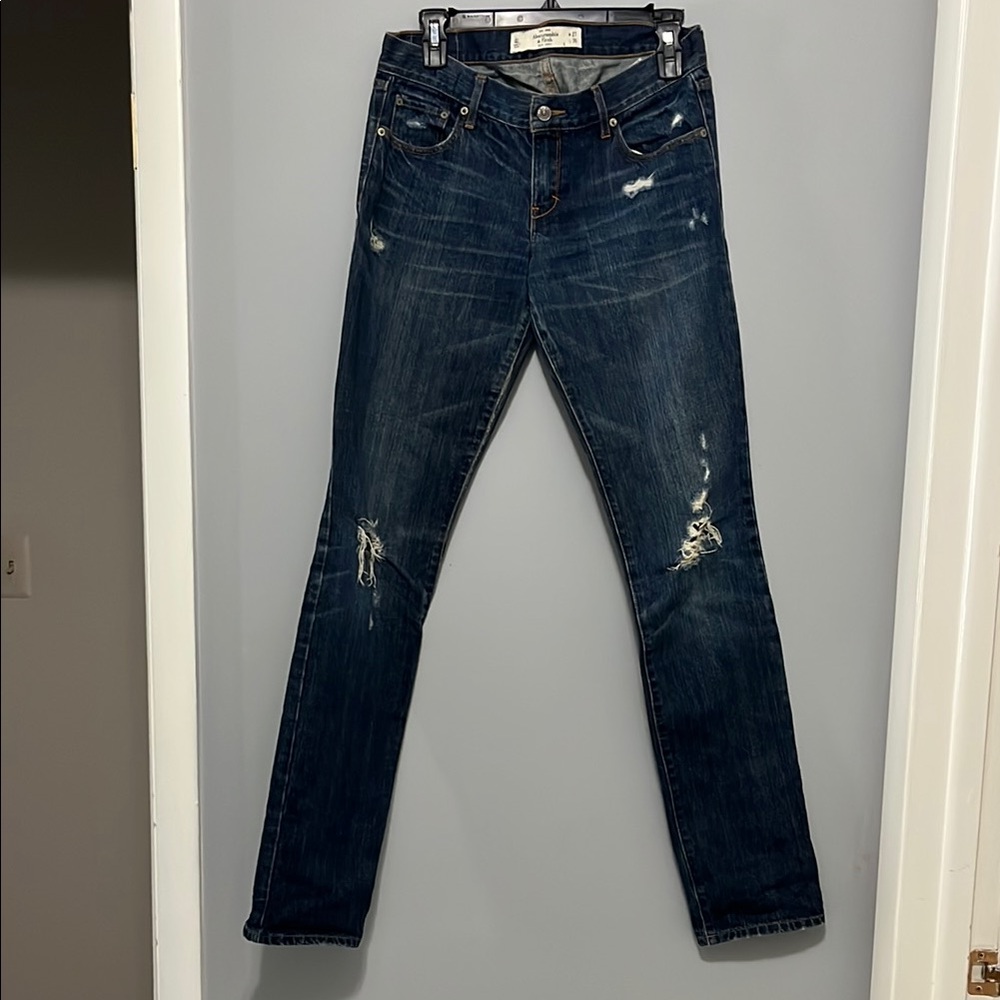 A&F Distressed Denim Jeans